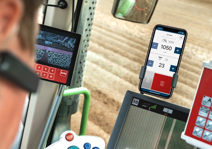Besonderheit_App-Steuerung Bedienteil mit Leermelder