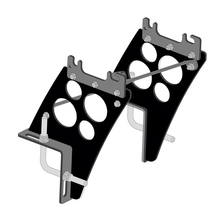 Universal mounting for square pipe