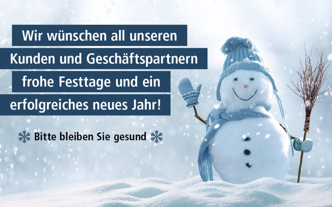Frohe Weihnachten und einen guten Rutsch ins neue Jahr!